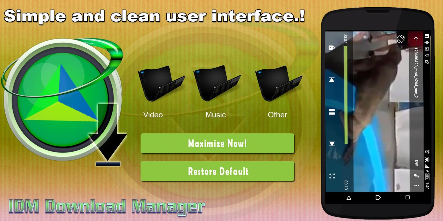 Idm download manager for android